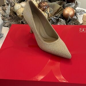 CO Gold Embellished Heels